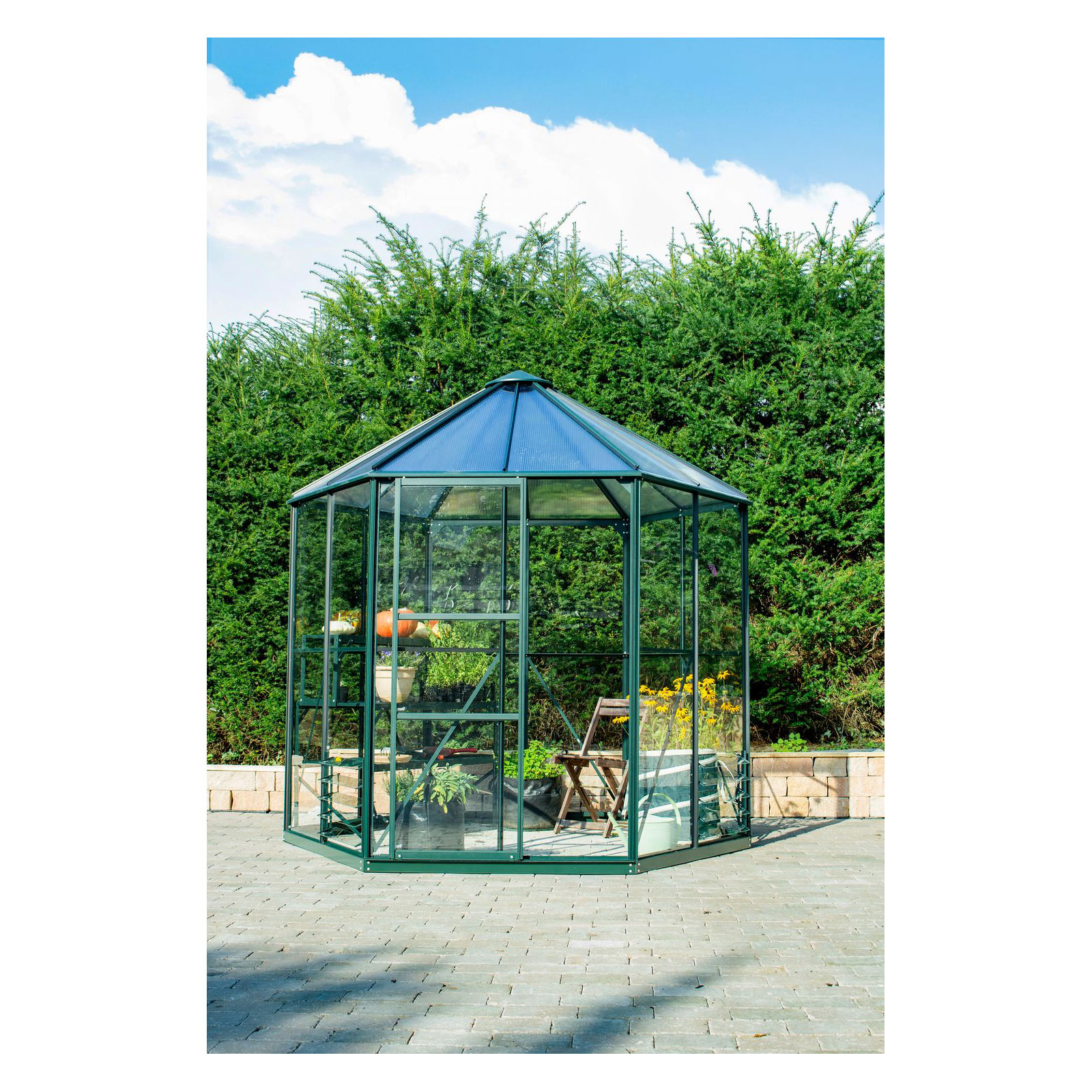 Vitavia Gewächshaus Juno 4500 4,5m² 3 mm grün