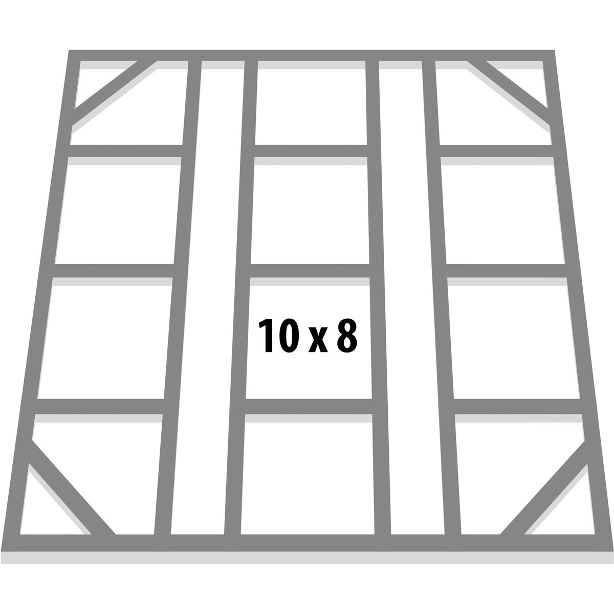 Globel Fundamentbodenrahmen für Dream und Tower 10 x 8m