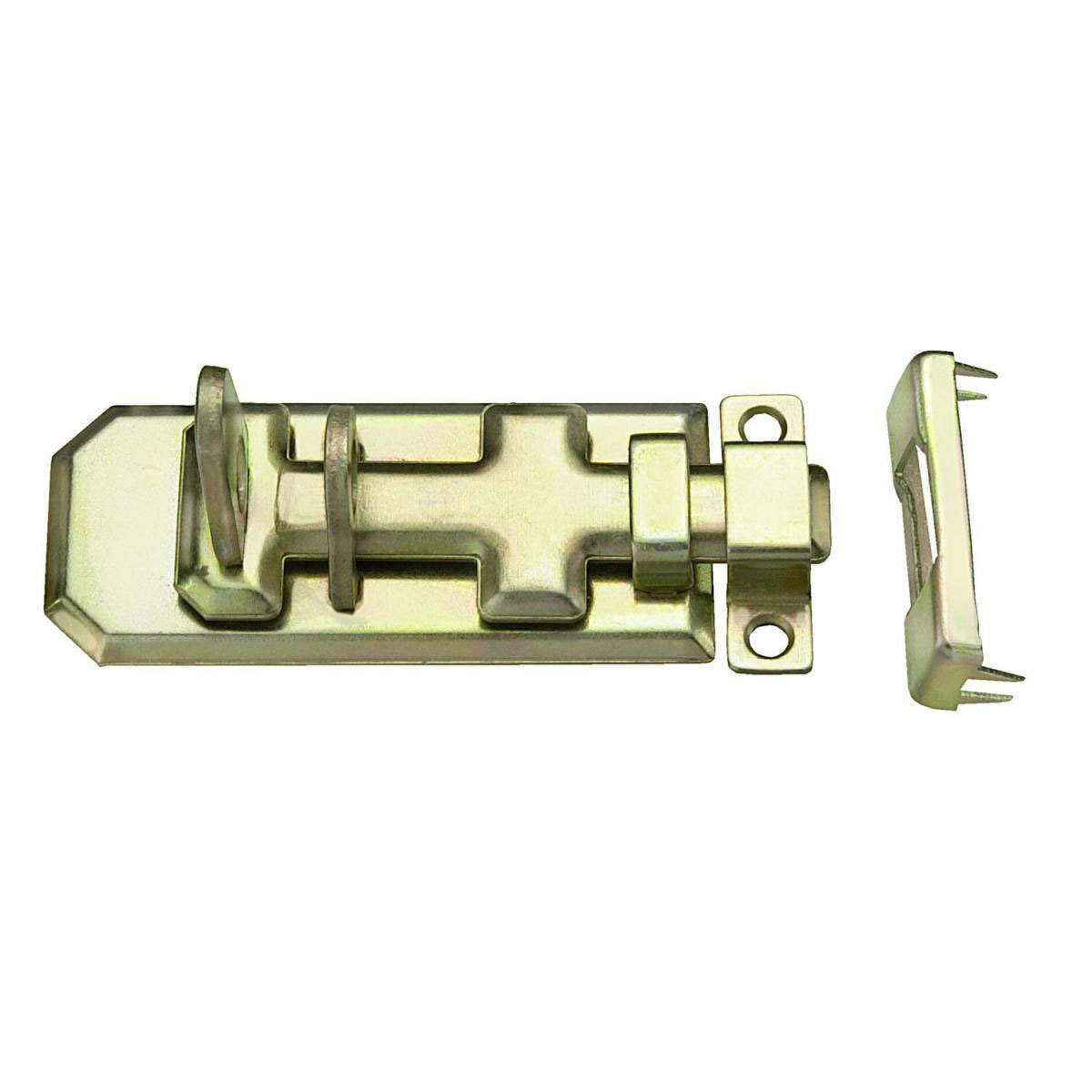 Connex Sicherheits-Schloßriegel gerade 45 x 120 verzinkt gelb