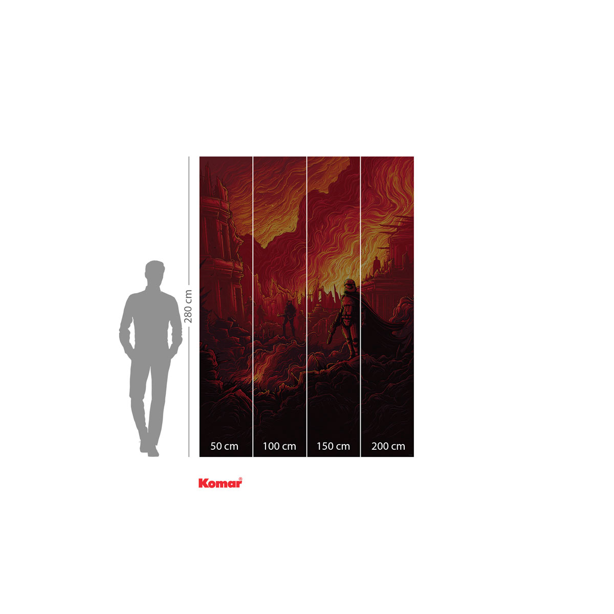 Komar  Vlies Fototapete Star Wars First Order Purge 200x280 cm Bild 3