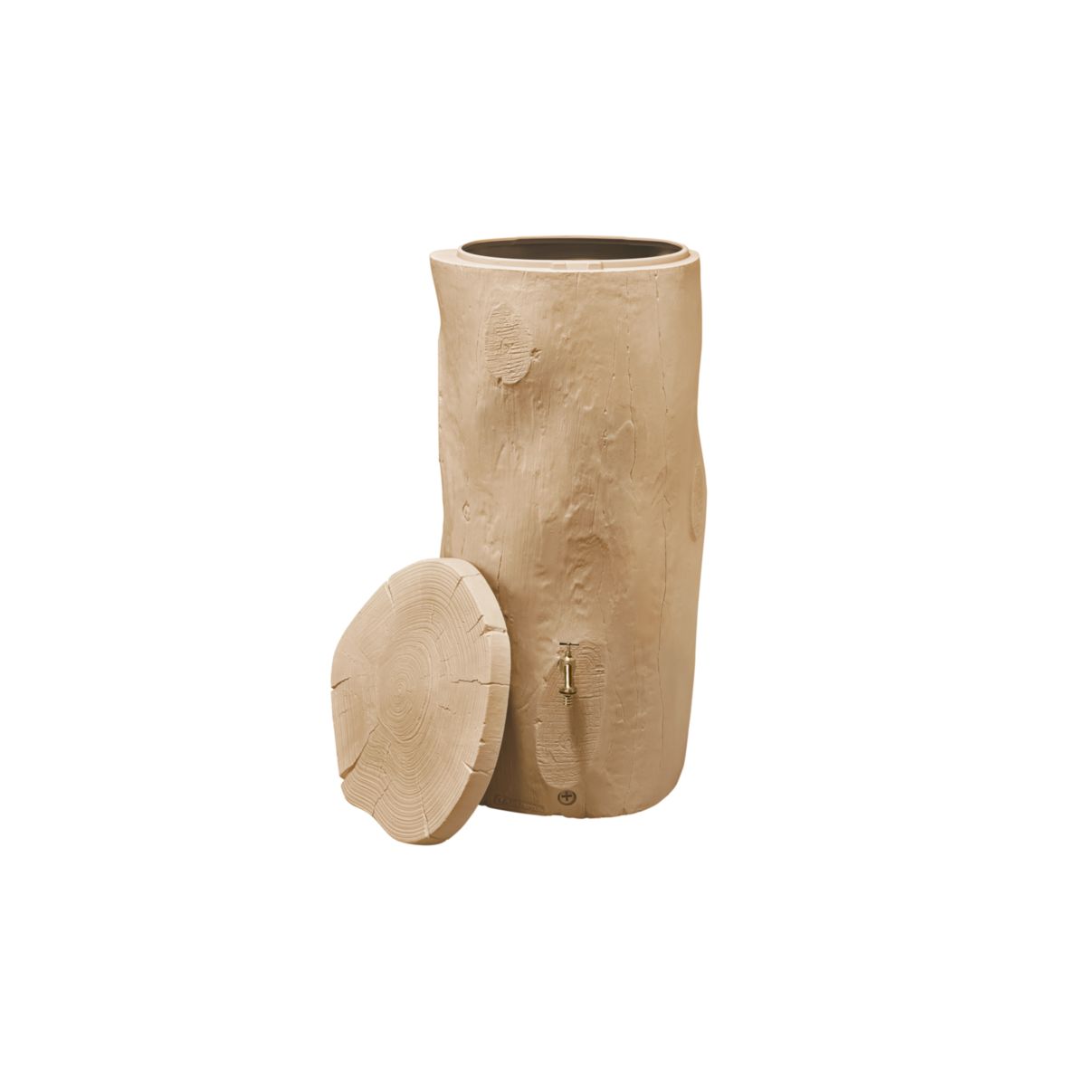 Garantia Regentonne Woodstock Baumstamm 250 L hellbraun Bild 3