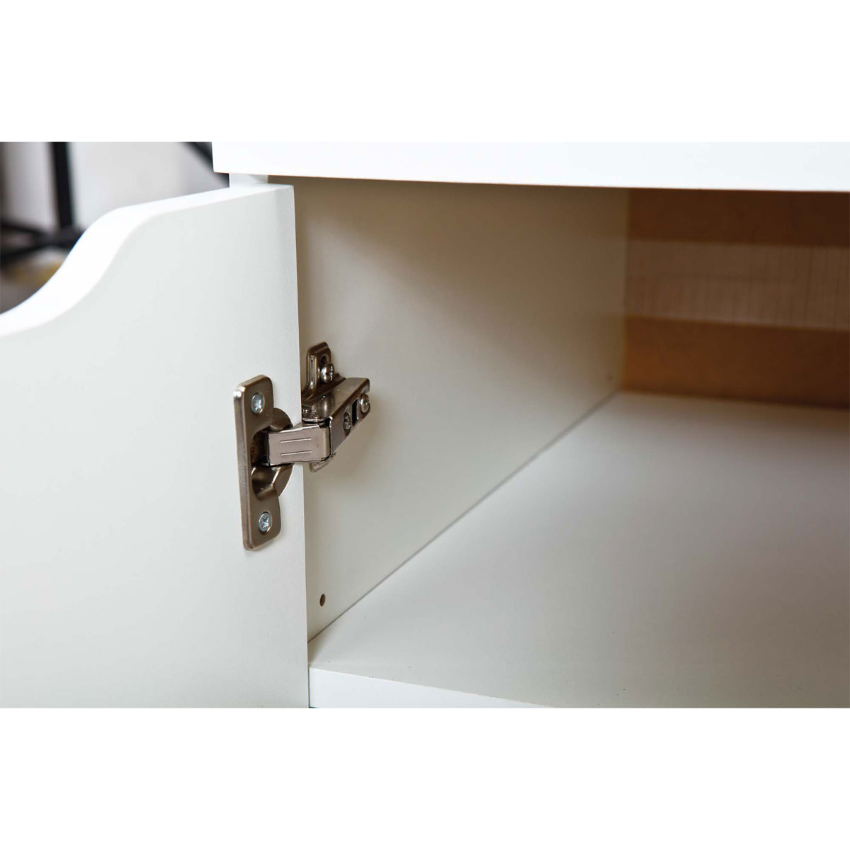 Inter Link Schreibtisch „Westphalen“, 1 Schublade, 1 Tür, weiß, 115x76x55 cm Bild 4