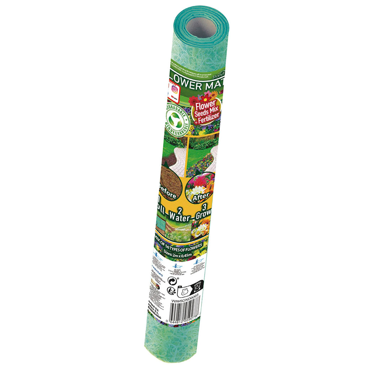 Starlyf Matte mit Blumensamen Flower Mat 2m x 0,45m