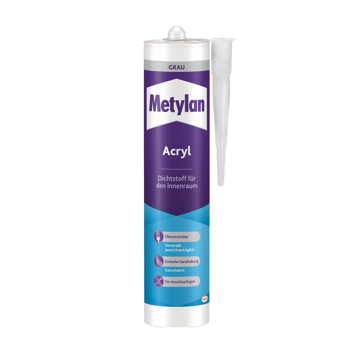 Metylan Dichtmasse Wand und Decke Acryl grau 300 ml