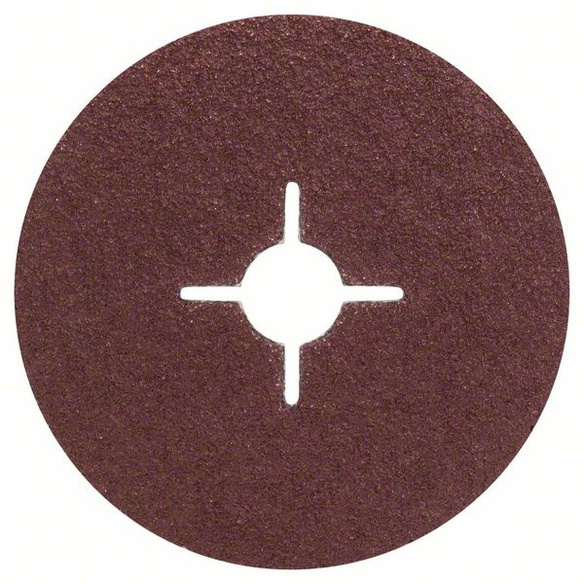 Bosch  Fiberschleifscheiben 125 mm G36 Metall ungelocht gespannt