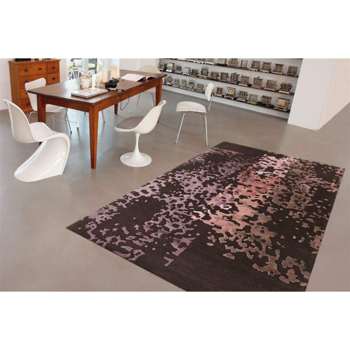 Diamond 8051 Dunkelgrau / Altrosa 170cm x 240cm Bild 2