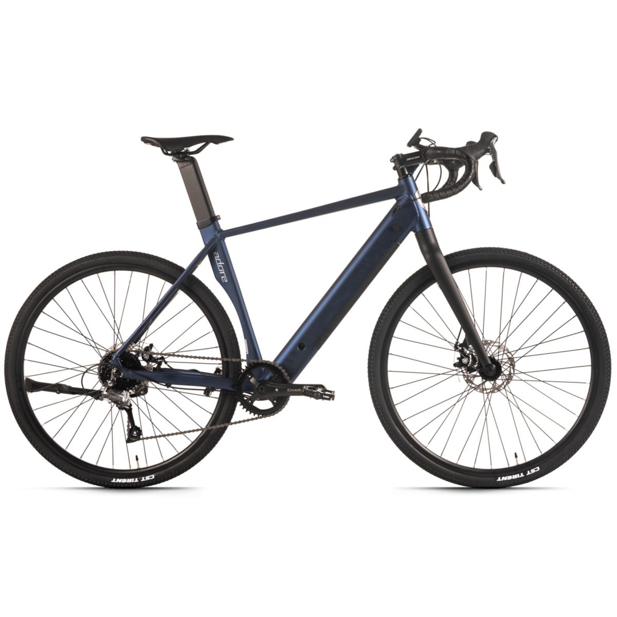 KS Cycling ADORE E-Gravelbike 28" Alu Gravel Tourenfahrrad GTR-770 Heckmotor 35NM / 9,8Ah Dunkelblau matt