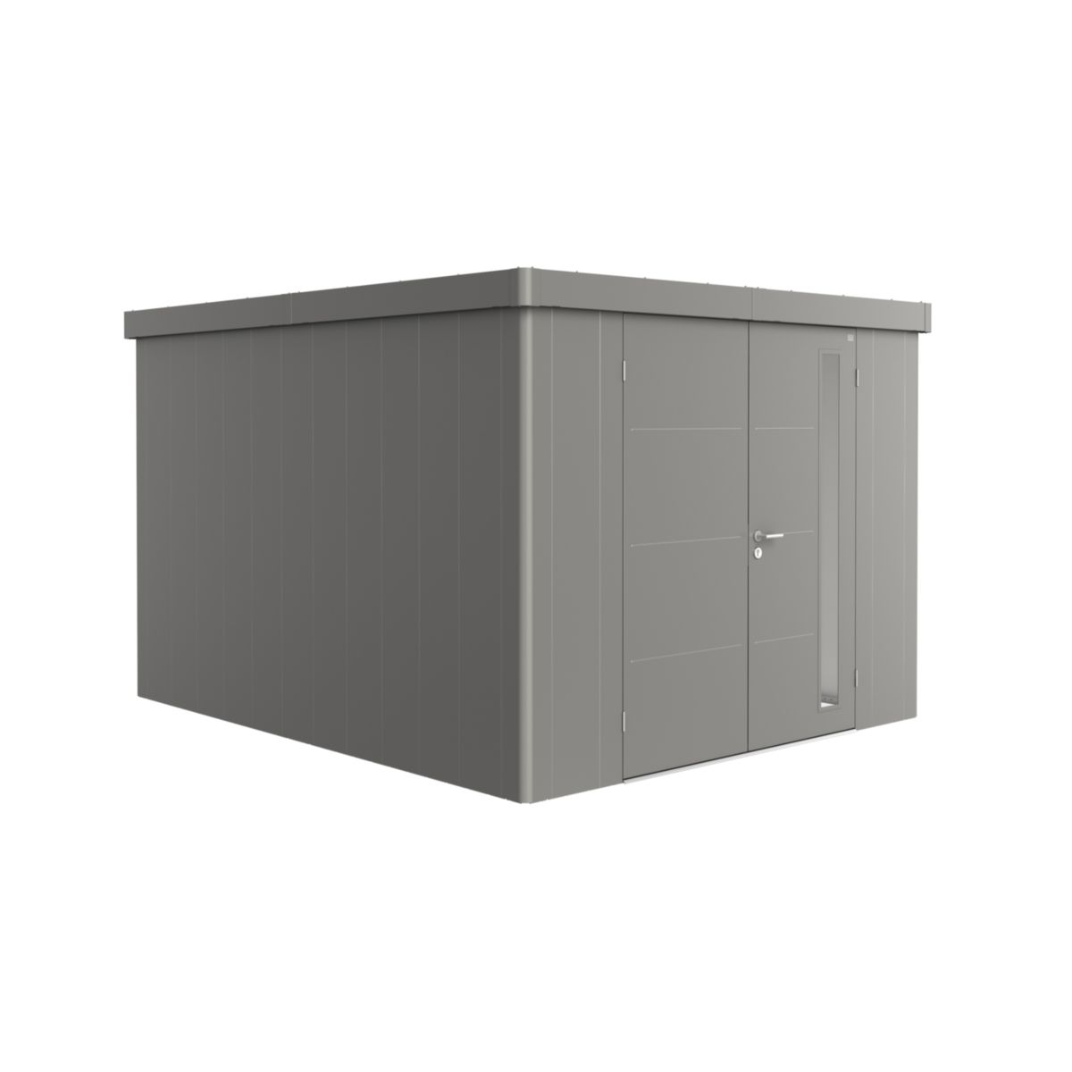 Biohort Gerätehaus Neo 4C Doppeltüre quarzgrau-metallic