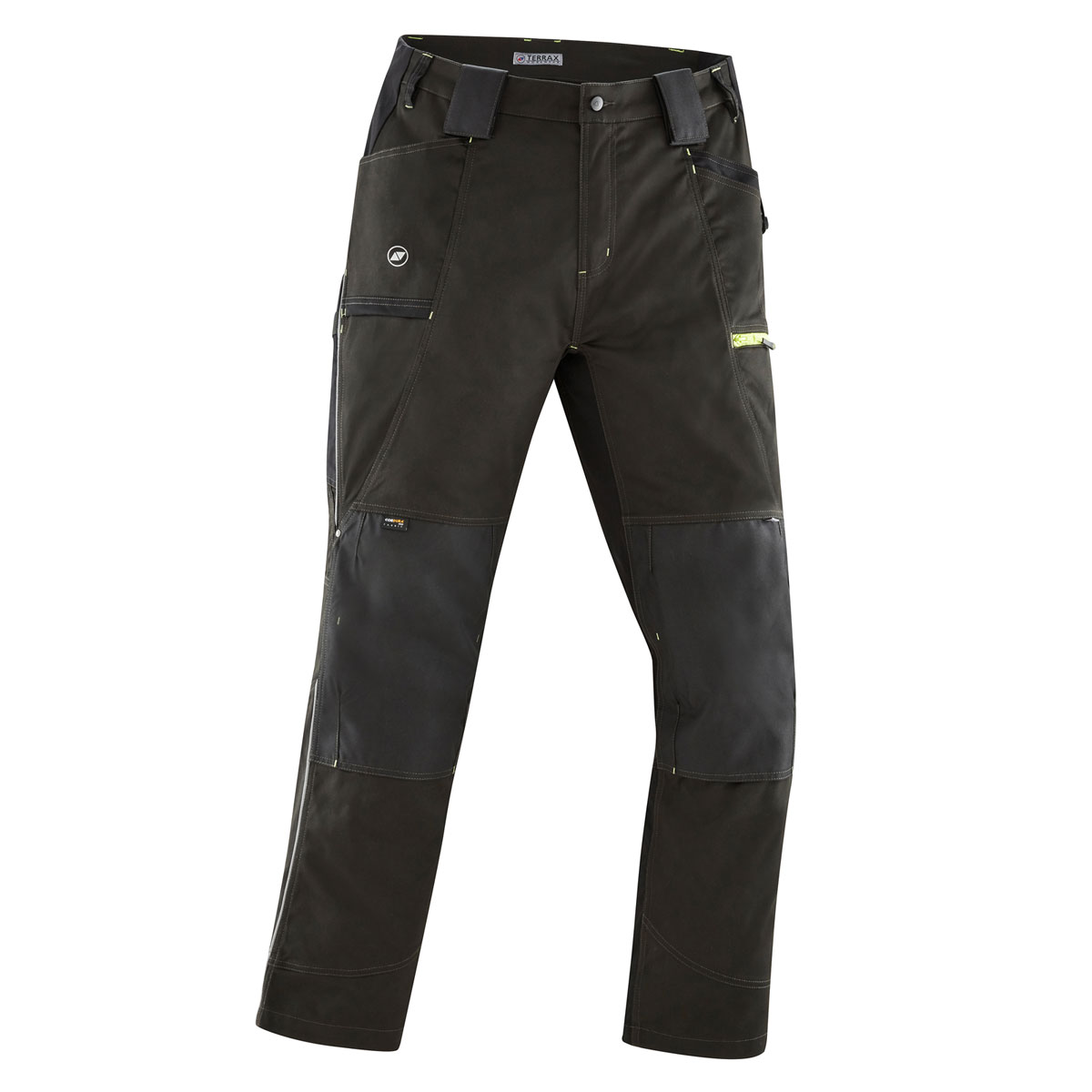 Terrax Workwear  Arbeitshose dunkelgrün-limette Größe 52