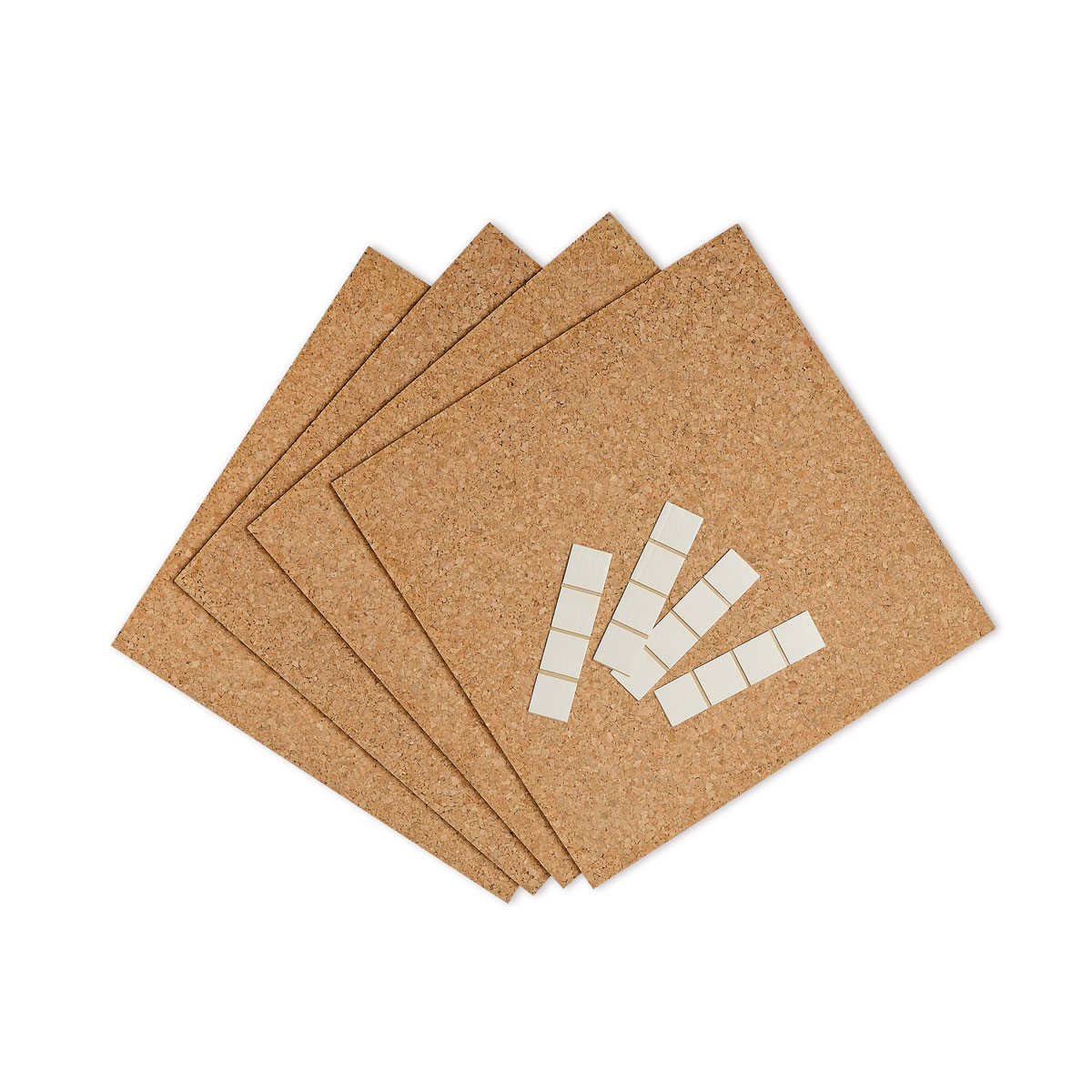 Pin-Board Kork 305 x 305 x 5 mm mit Klebepads Bild 1