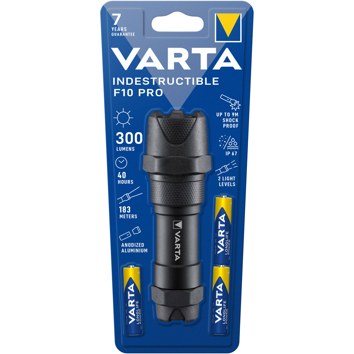 Varta LED-Taschenlampe Indestructible F10 Pro inkl Batteriebestückung Bild 3