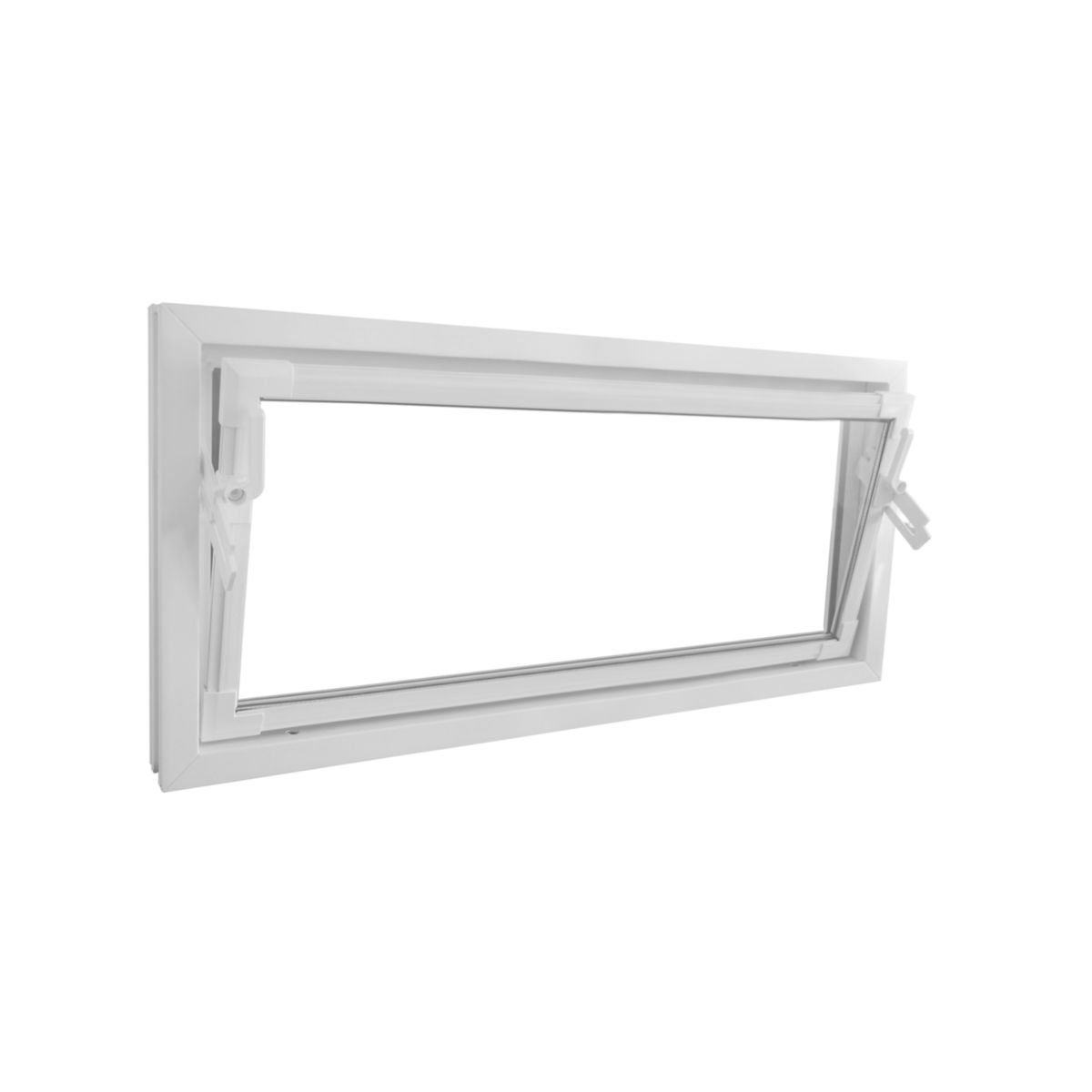 Kippfenster Q59 1000 x 500 mm ISO Glas weiss