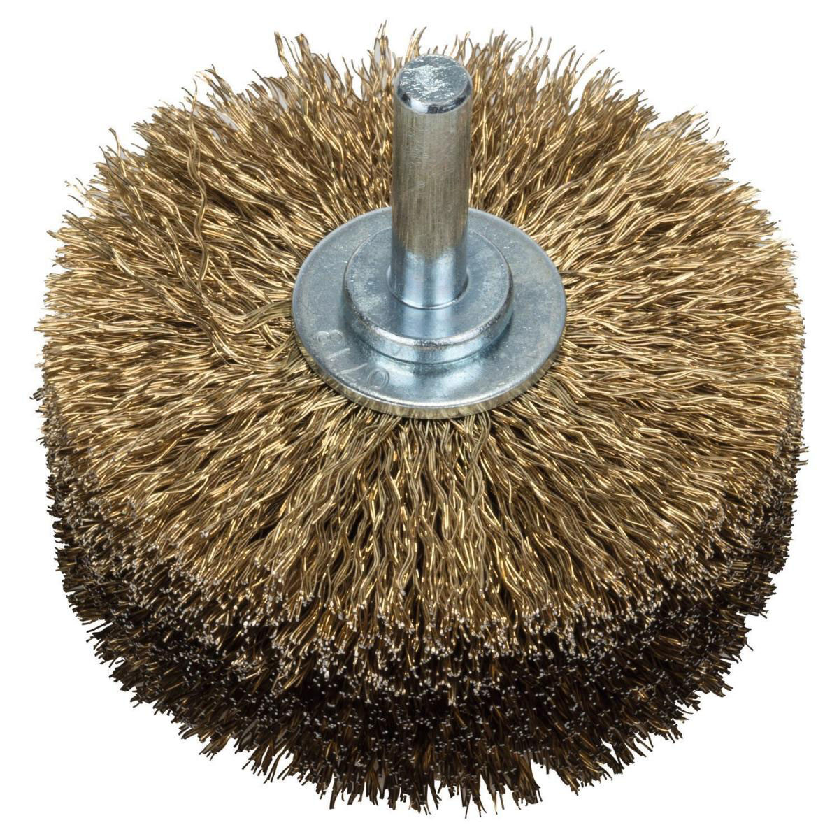 Bosch  DIY Holzstrukturbürste gewellter Draht vermessingt Durchmesser 80 mm 8 mm Bild 1