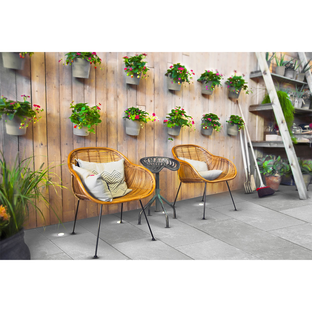 Feinsteinzeug-Platte „No. 1 Tile Antiquus“ Grau 61,4x40,8x2cm Bild 2