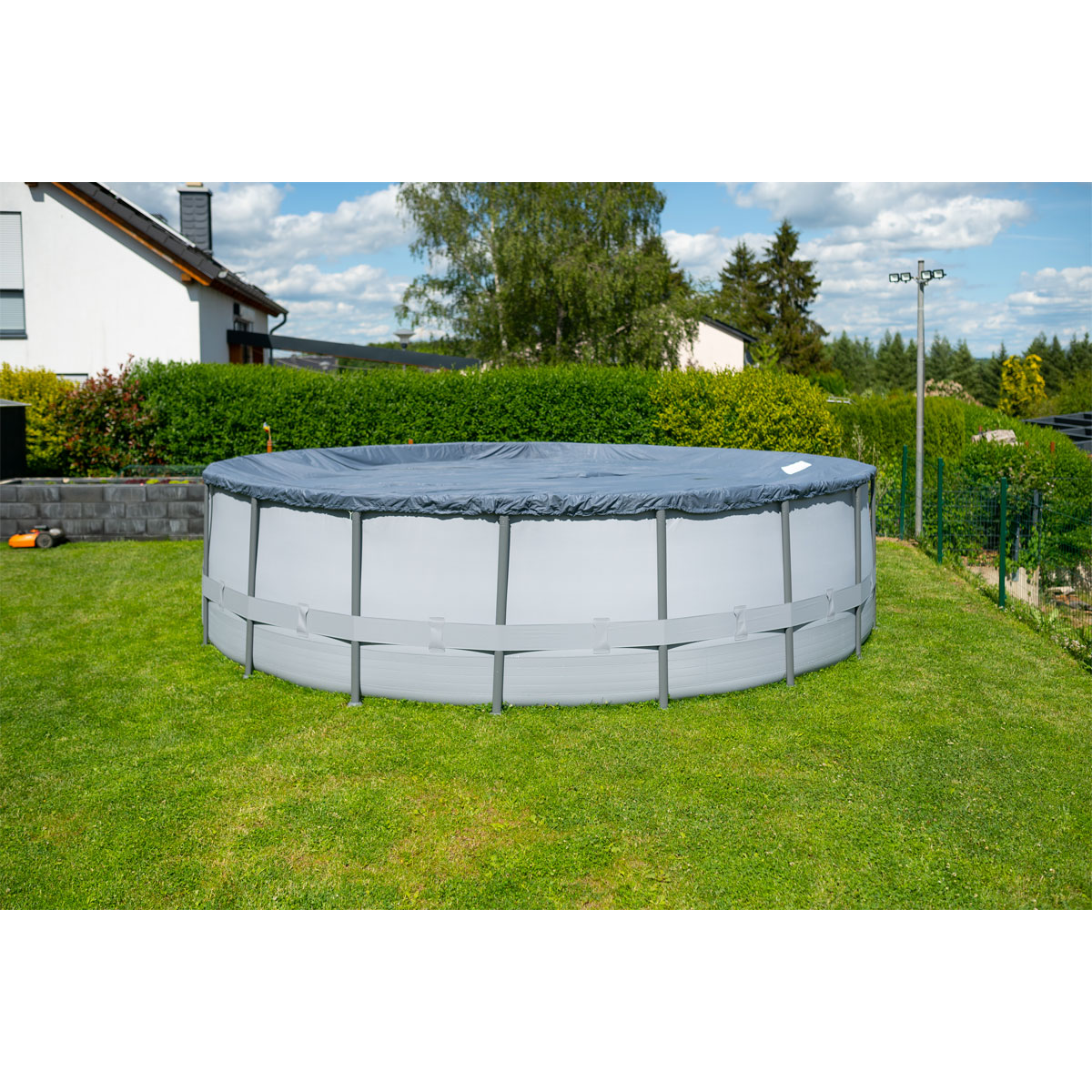 Summer Waves Elite Frame Pool 549x549x132cm Anthrazit Bild 3