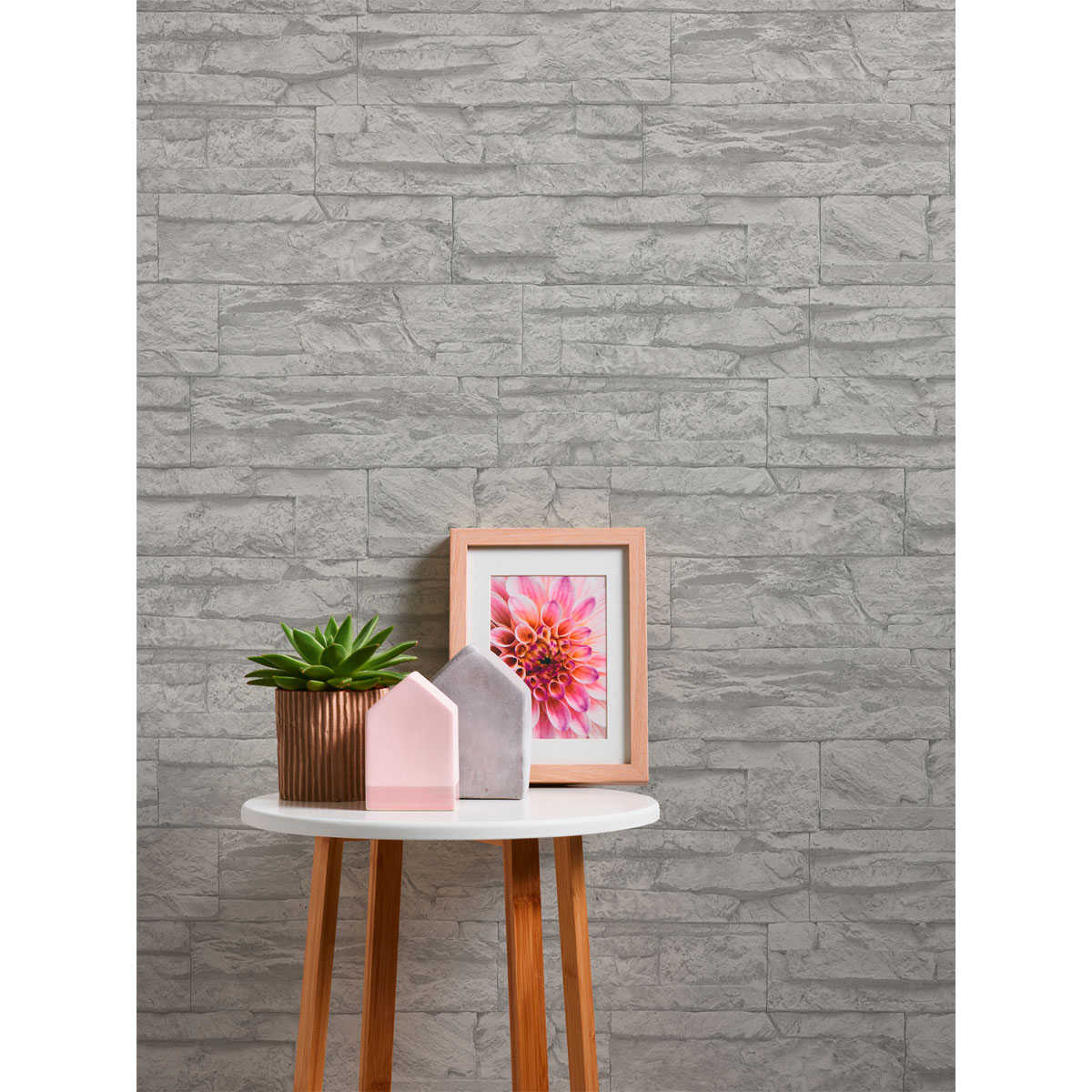 AS Creation  Vliestapete „Elements“, Steintapete Natursteinoptik, grau, weiß, 10,05m x 0,53m Bild 3