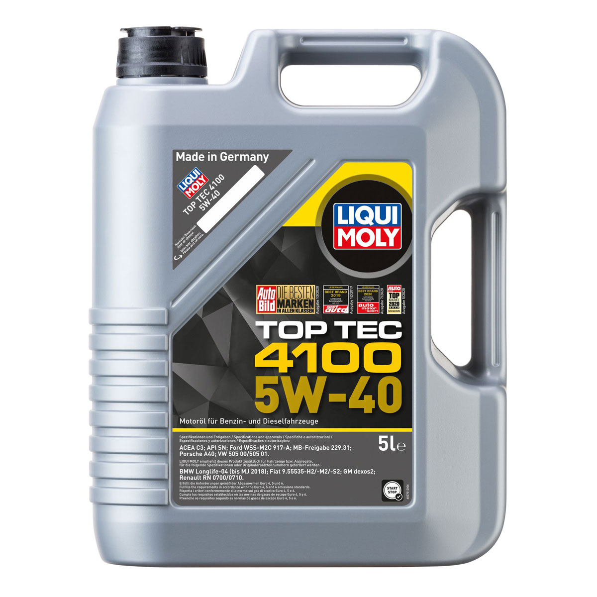 Liqui Moly Leichtlauf-Motor-Öl Top Tec 4100 5W-40 5 L