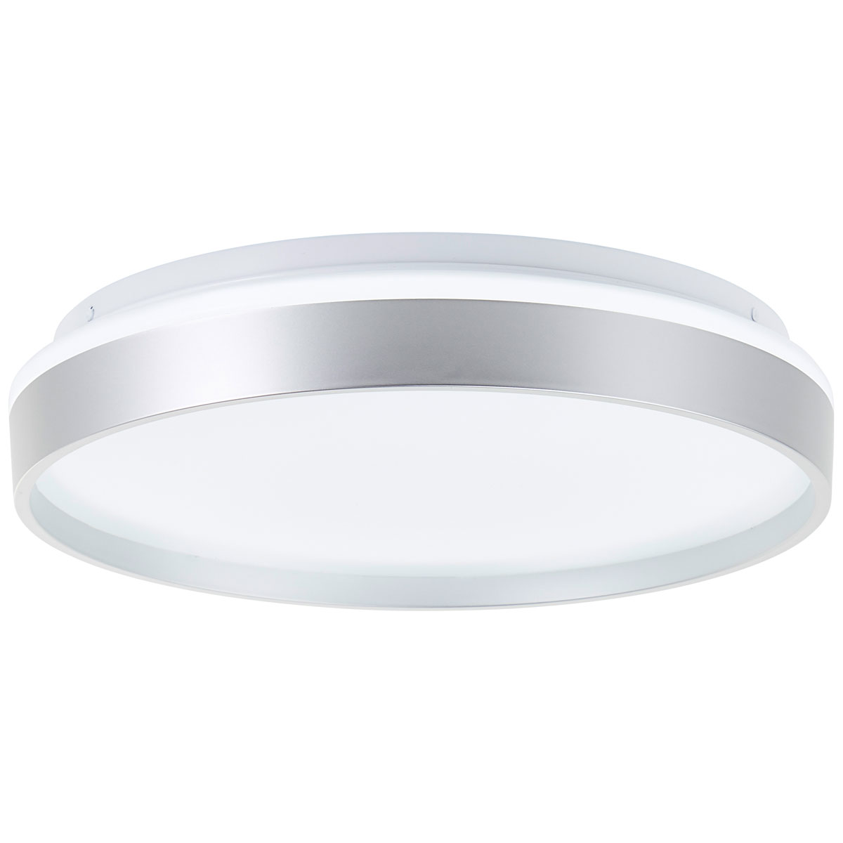 Brilliant Deckenleuchte Britt 33cm silber/weiß 22W 2300lm stufenlos dimmbar Bild 7