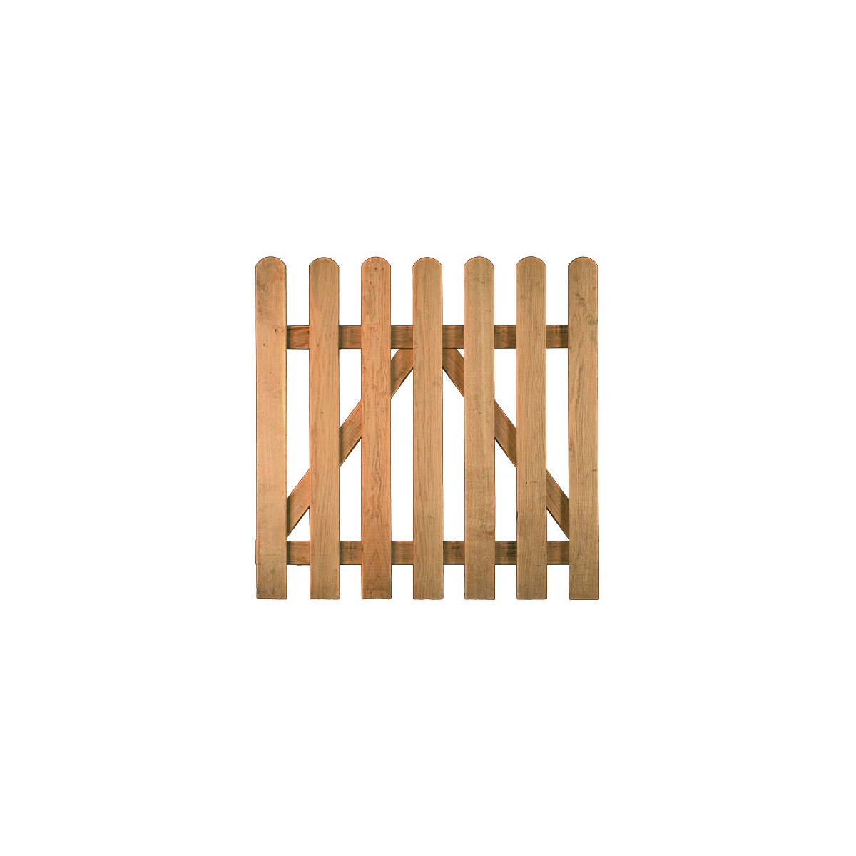 TETZNER & JENTZSCH Zauntor „LUKA“, Eiche, 100 x 100 cm, gerade