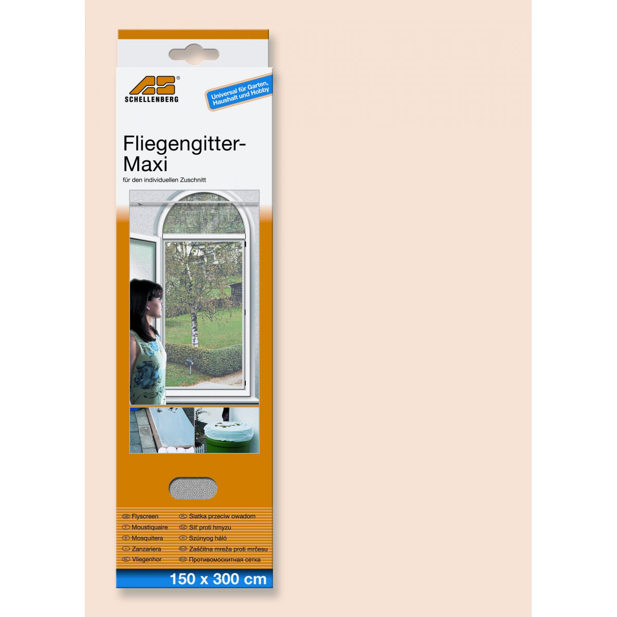 Schellenberg Fliegengitter 150 x 300 cm weiß