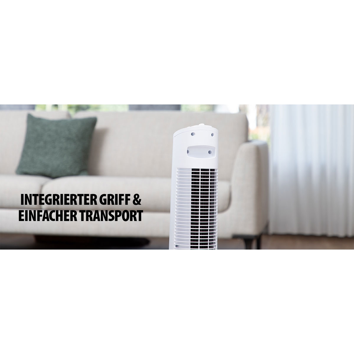 Turm-Ventilator 76 cm weiß Bild 13
