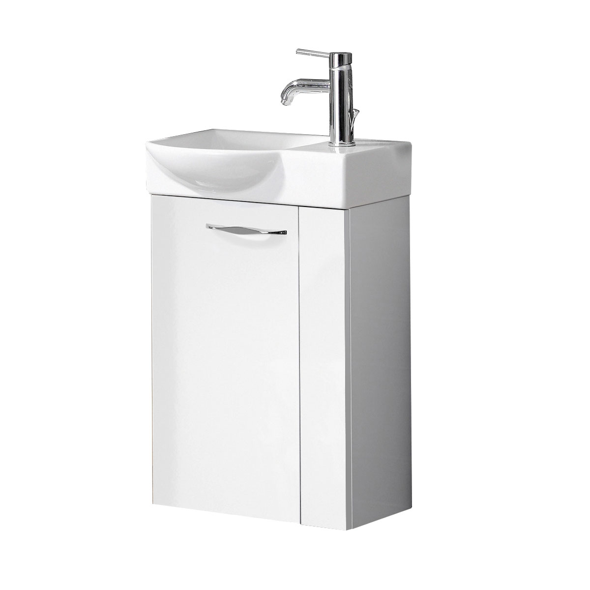 Fackelmann Keramik-Waschbecken für Gäste-WC 45 x 11 x 32 weiß Bild 3