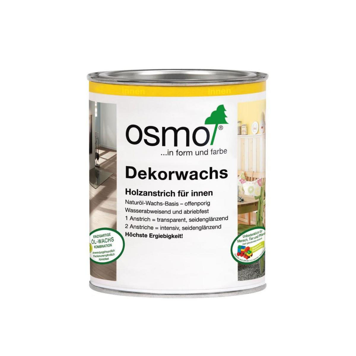 Osmo Dekorwachs Transparent Weiß 0,75 L