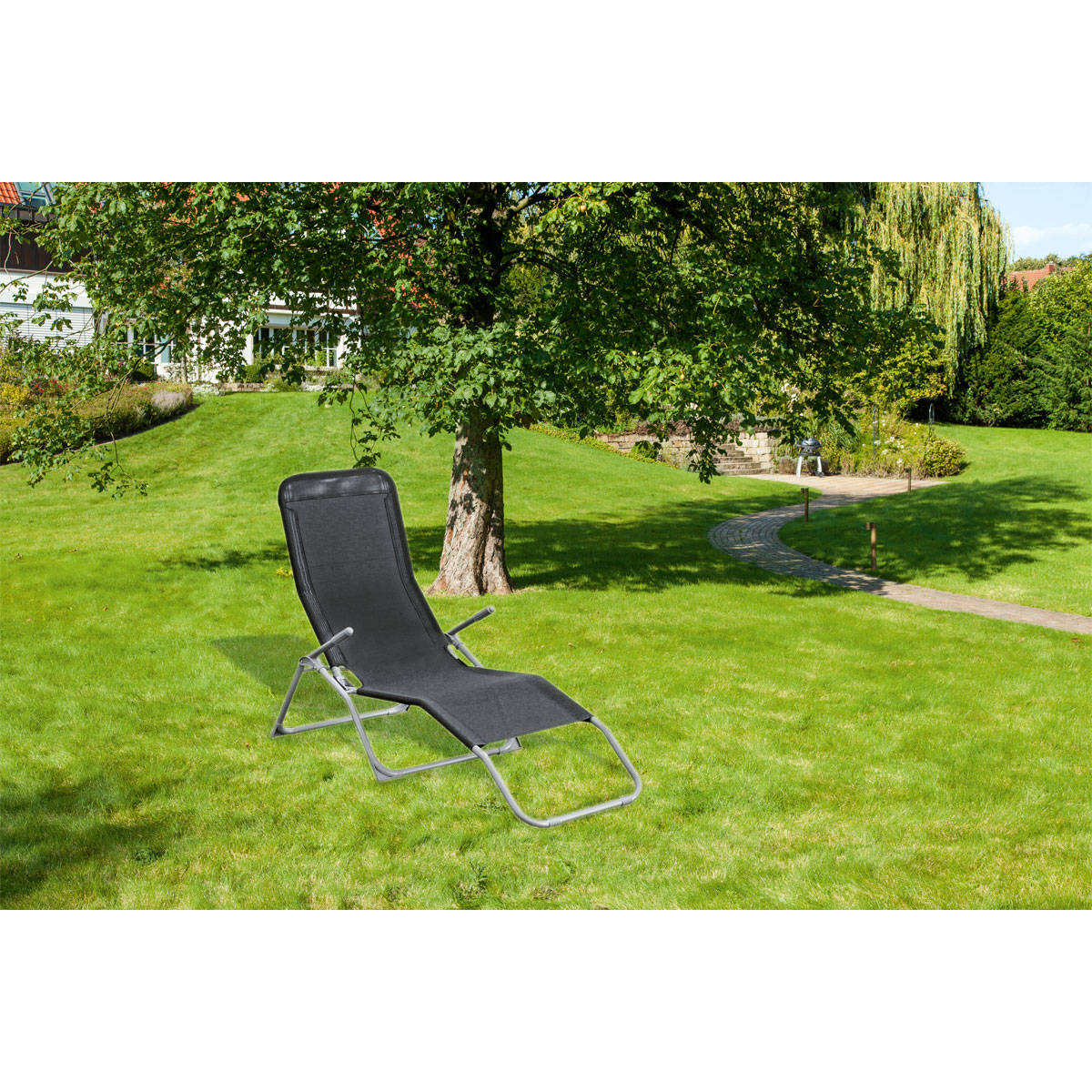 Haveson  Freizeitliege 140 x 60 x 95 cm Anthrazit Bild 3