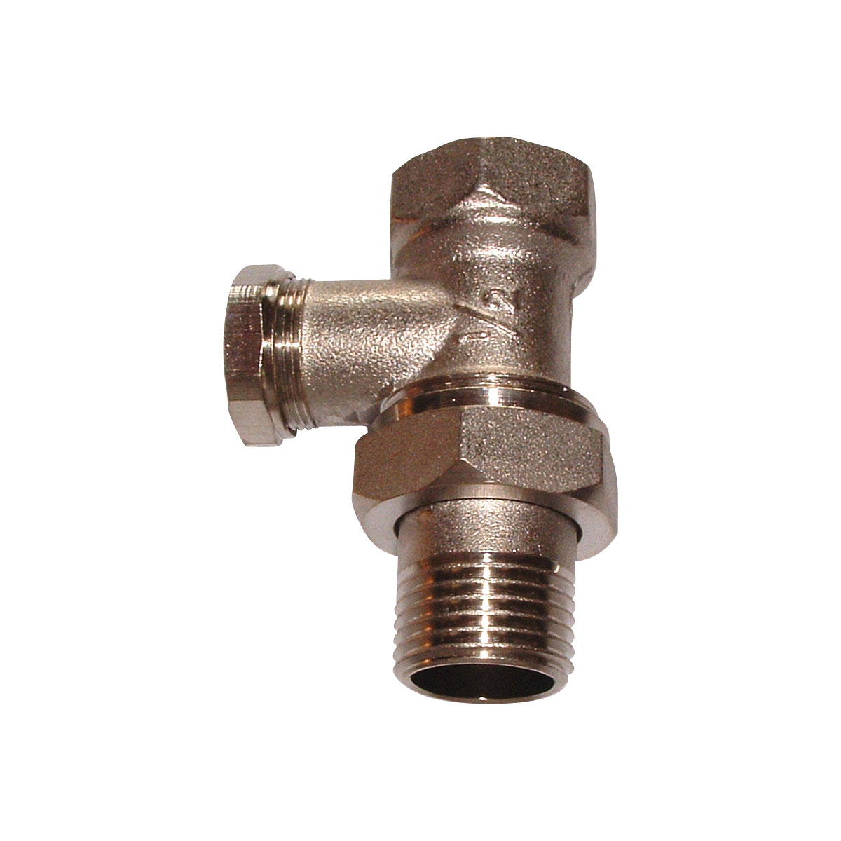 Radiatorverschraubung mit 1/2" Durchgang