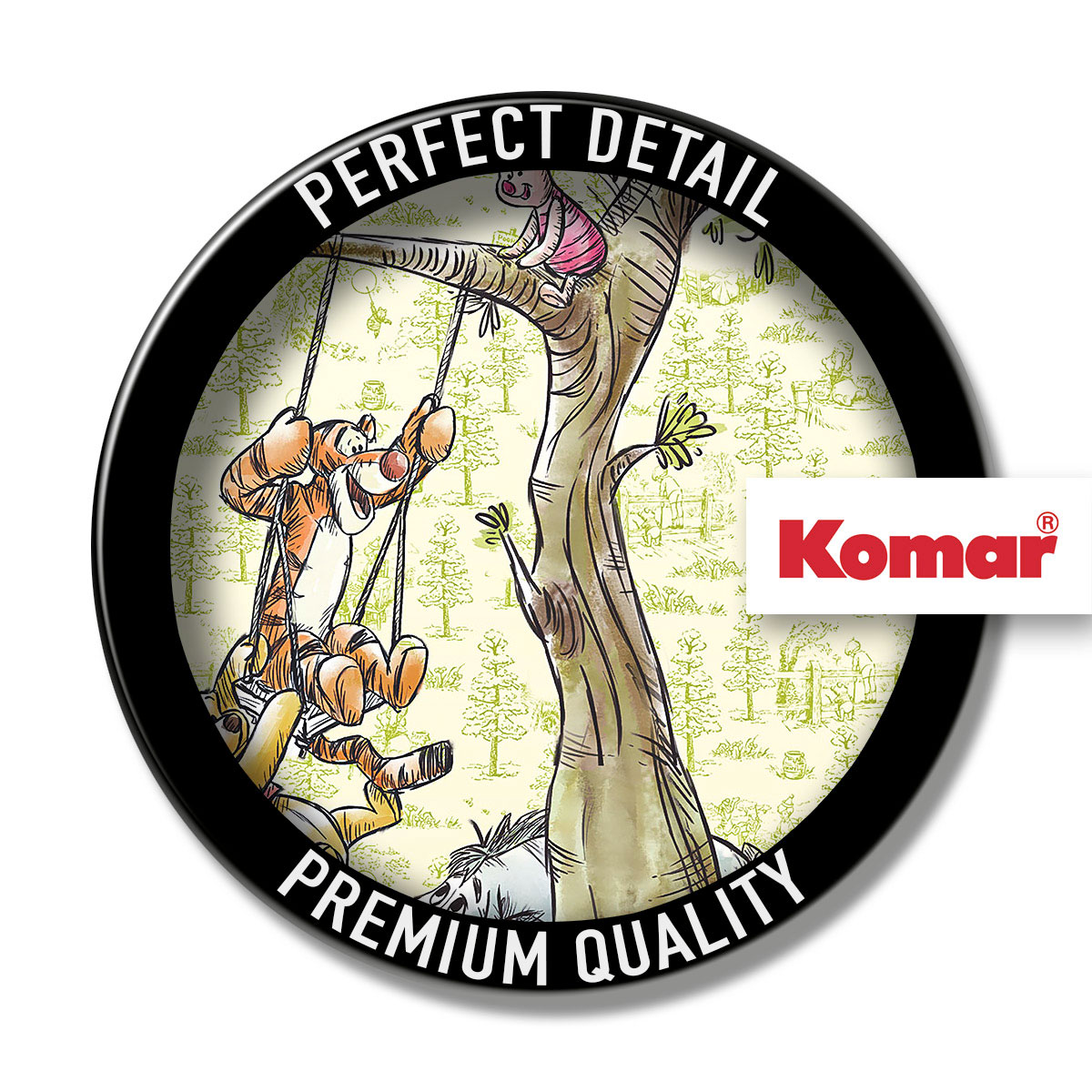 Komar  Vlies Fototapete Winnie the Pooh in the Wood 200x280 cm Bild 4