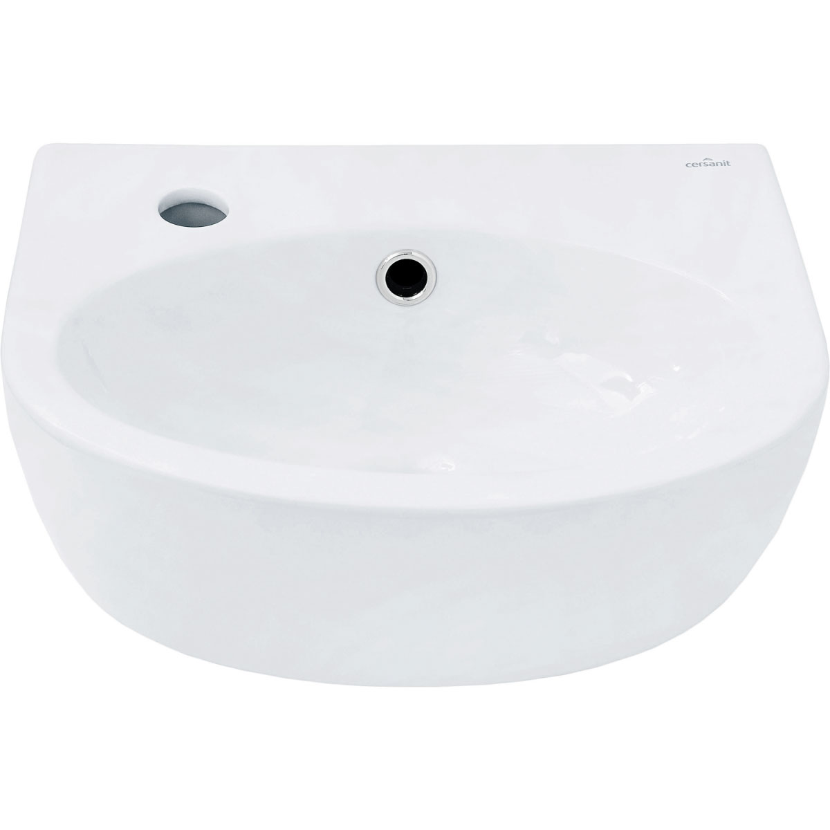 Waschbecken Montego 40 cm Hahnloch links