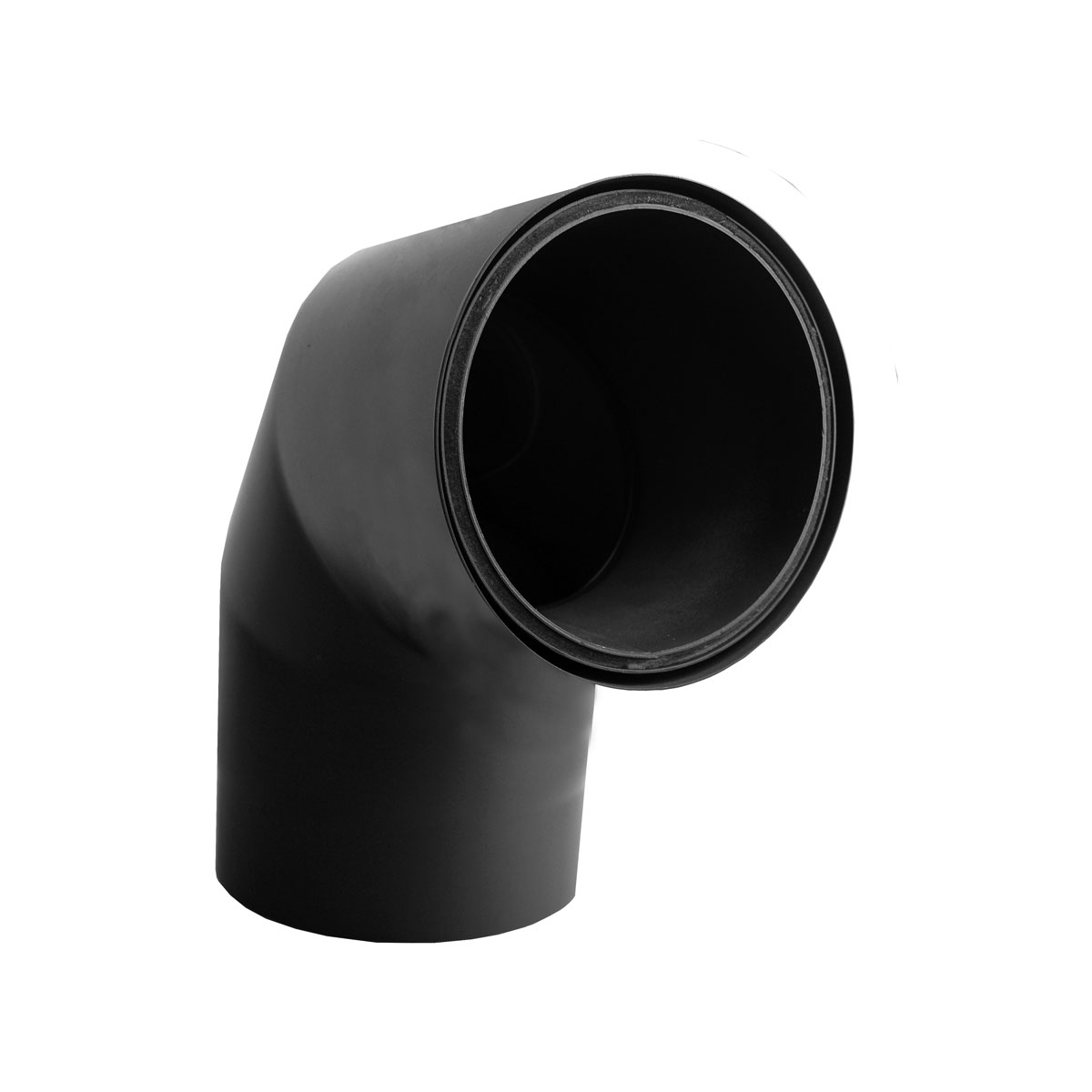 FIREFIX  Doppelwandiger Rohrbogen 150 mm schwarz 45 Grad Bild 2