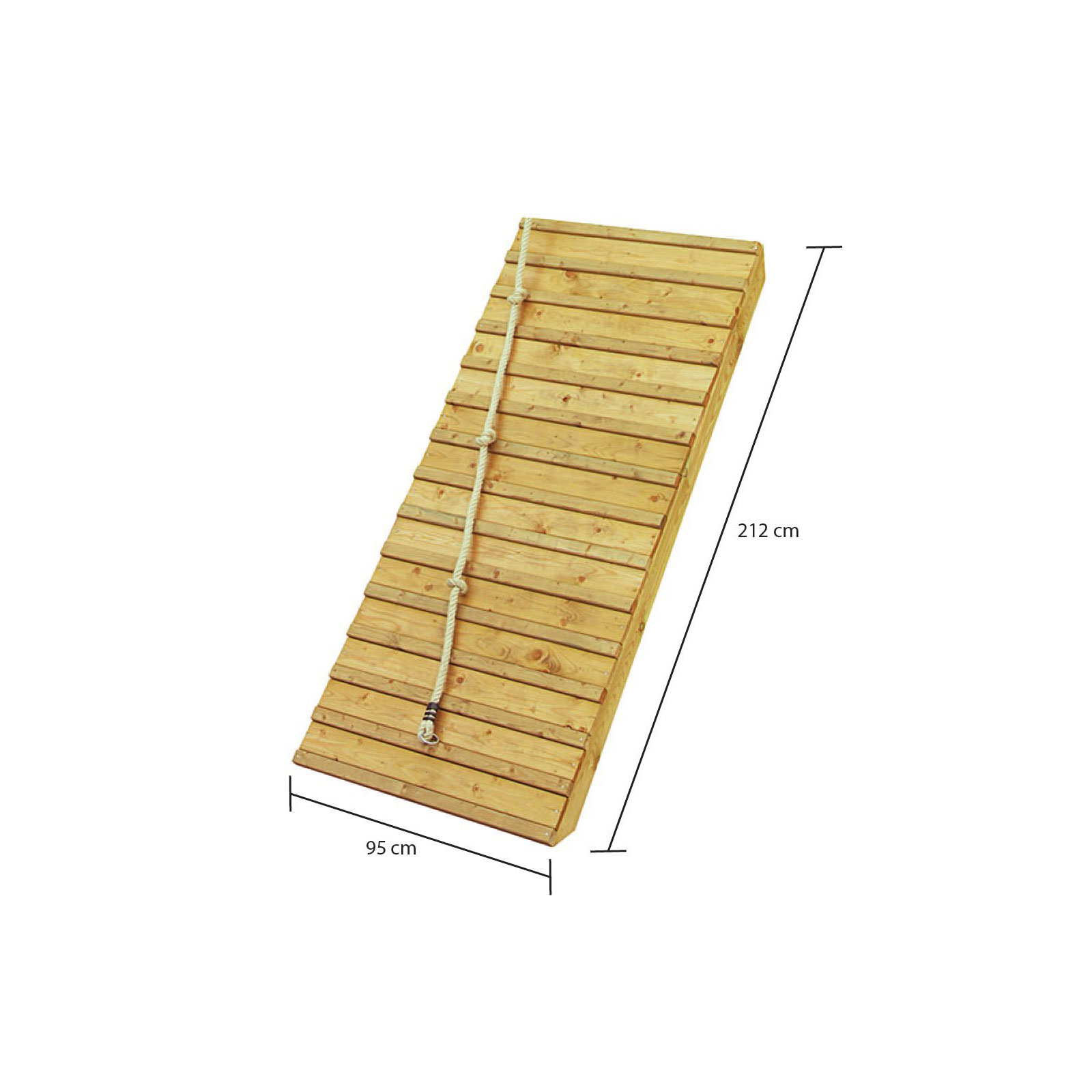 Karibu Fidel und Holzrampe naturbelassen ohne Rutsche Bild 2