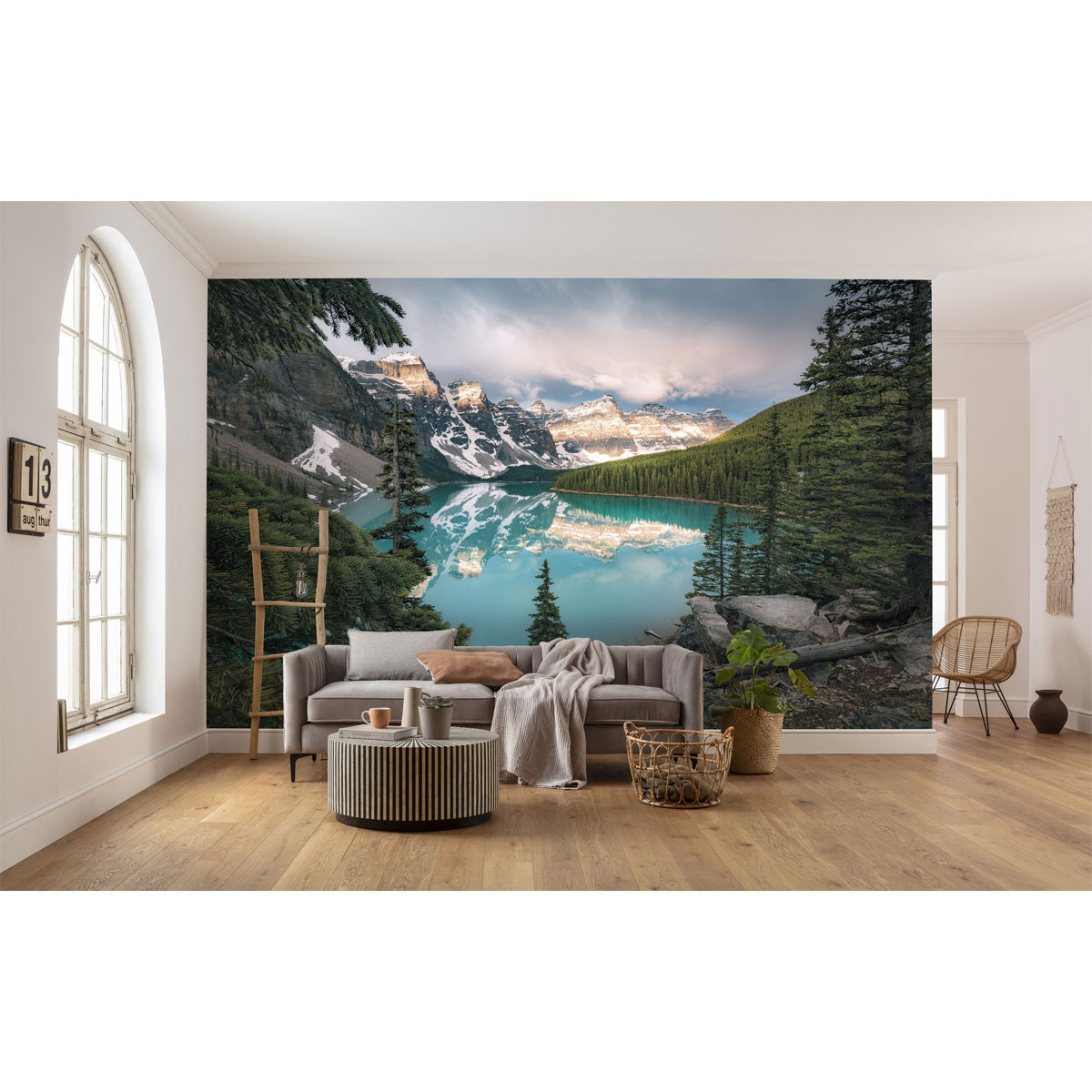Komar  Vlies Fototapete Magic Moraine Morning 450x280 cm Bild 1