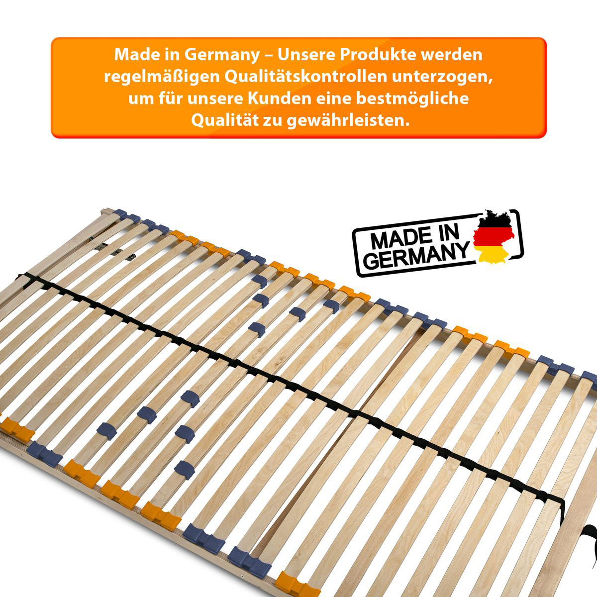 Coemo Lattenrost MULTIRA 28 Federleisten Kopfteil verstellbar 80 x 200 cm Bild 2