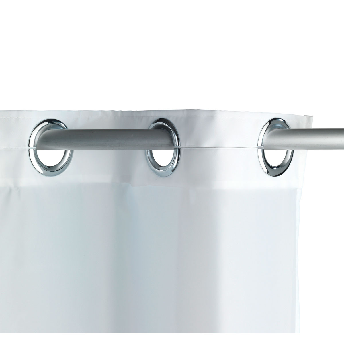 Wenko  Duschvorhang Comfort Flex Weiß Textil Polyester 180 x 200 cm waschbar Bild 5