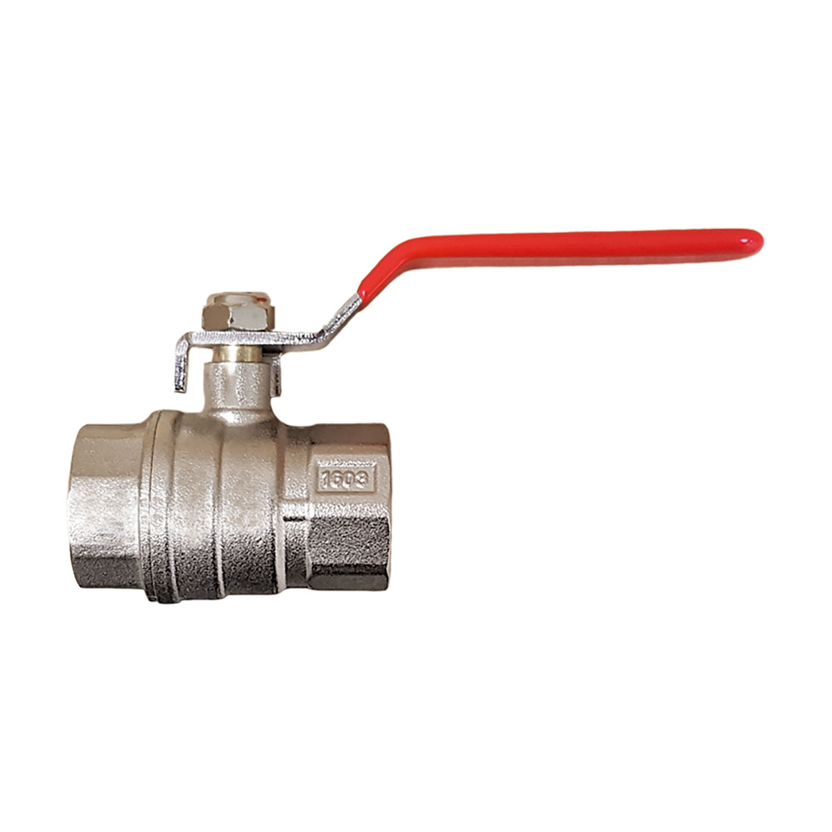 Kugelhahn 1" Messing vernickelt