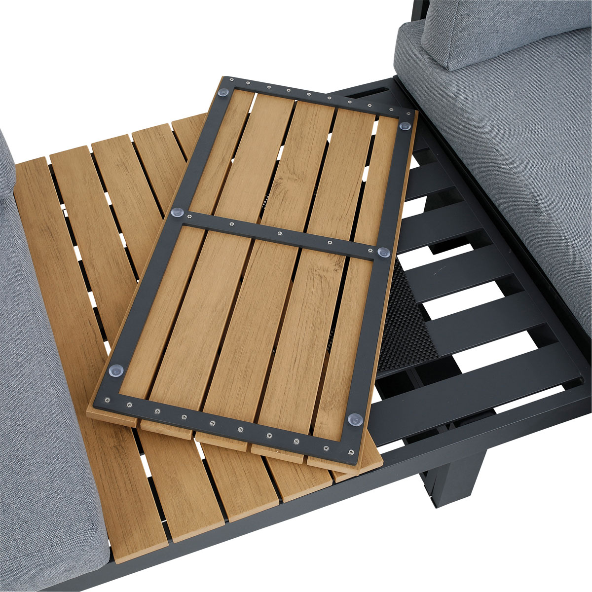 Greemotion Testrut Lounge-Set "San Jose", grau, inkl. Kissen Bild 6