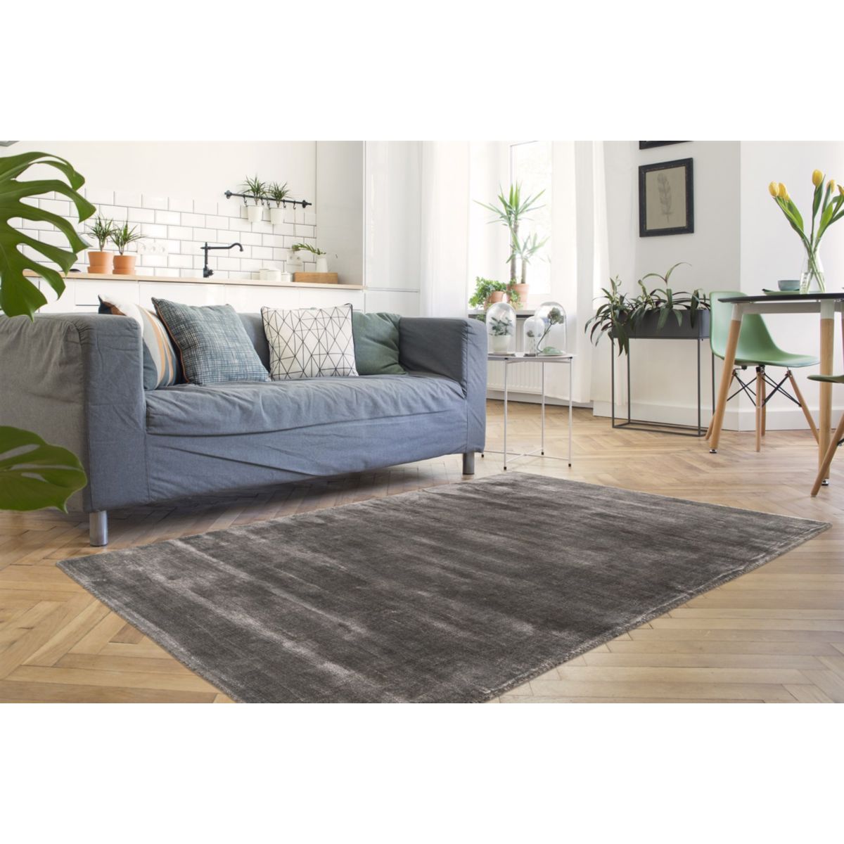 Village 125 Grau 120cm x 170cm Bild 3