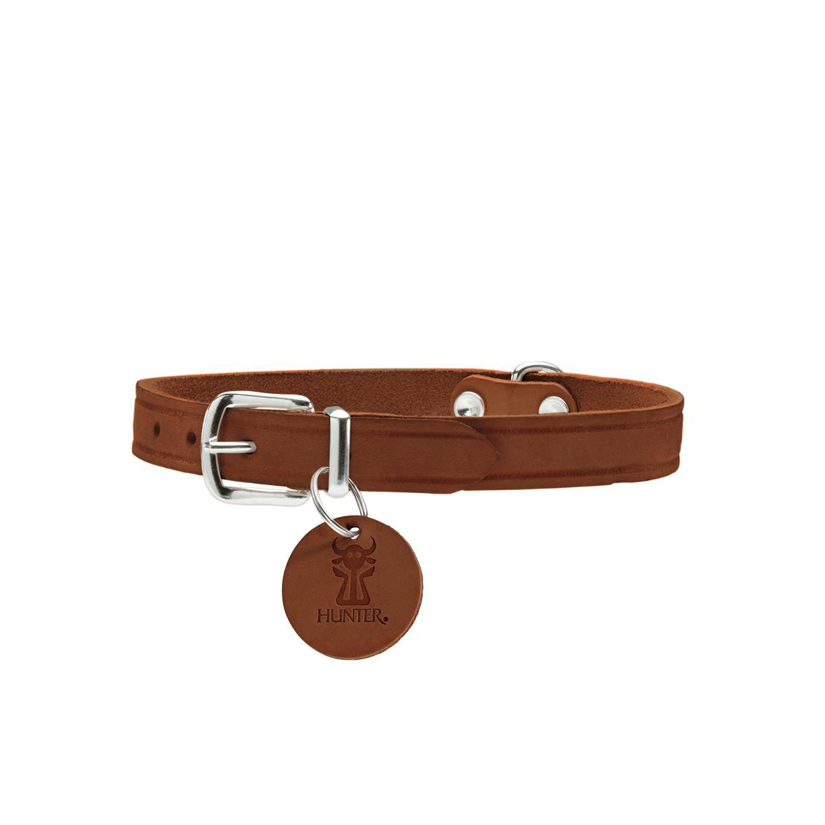 Hunter  Halsband Aalborg Softvollrindleder cognac 60
