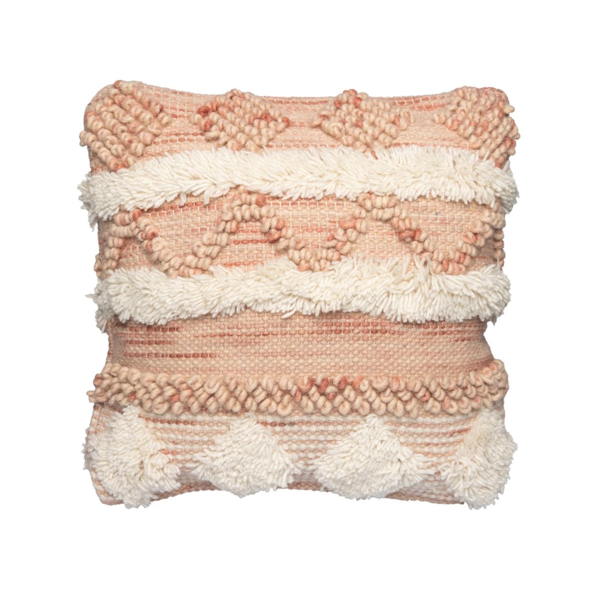 Kissen Bohist 225 rosa / creme 45 x 45 cm