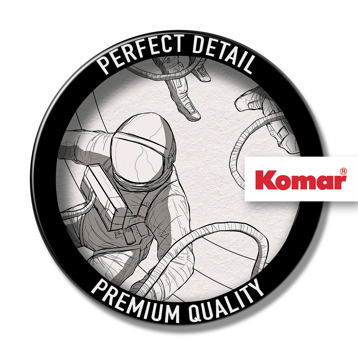 Komar  Selbstklebende Vlies Fototapete rund Weltraum Durchmesser 125 cm Bild 3