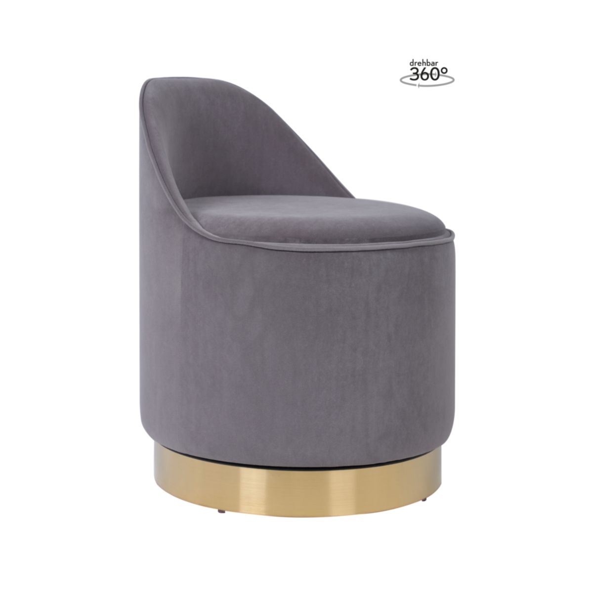 Drehhocker Viktor 125 grau Bild 4