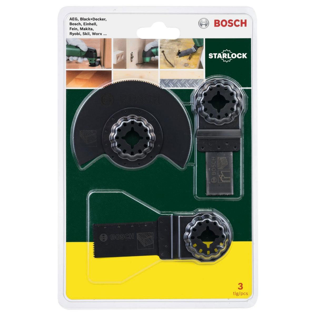 Bosch  Prom Multischneider OMT Zubehör-Set 3- teilig für Holz Bild 2