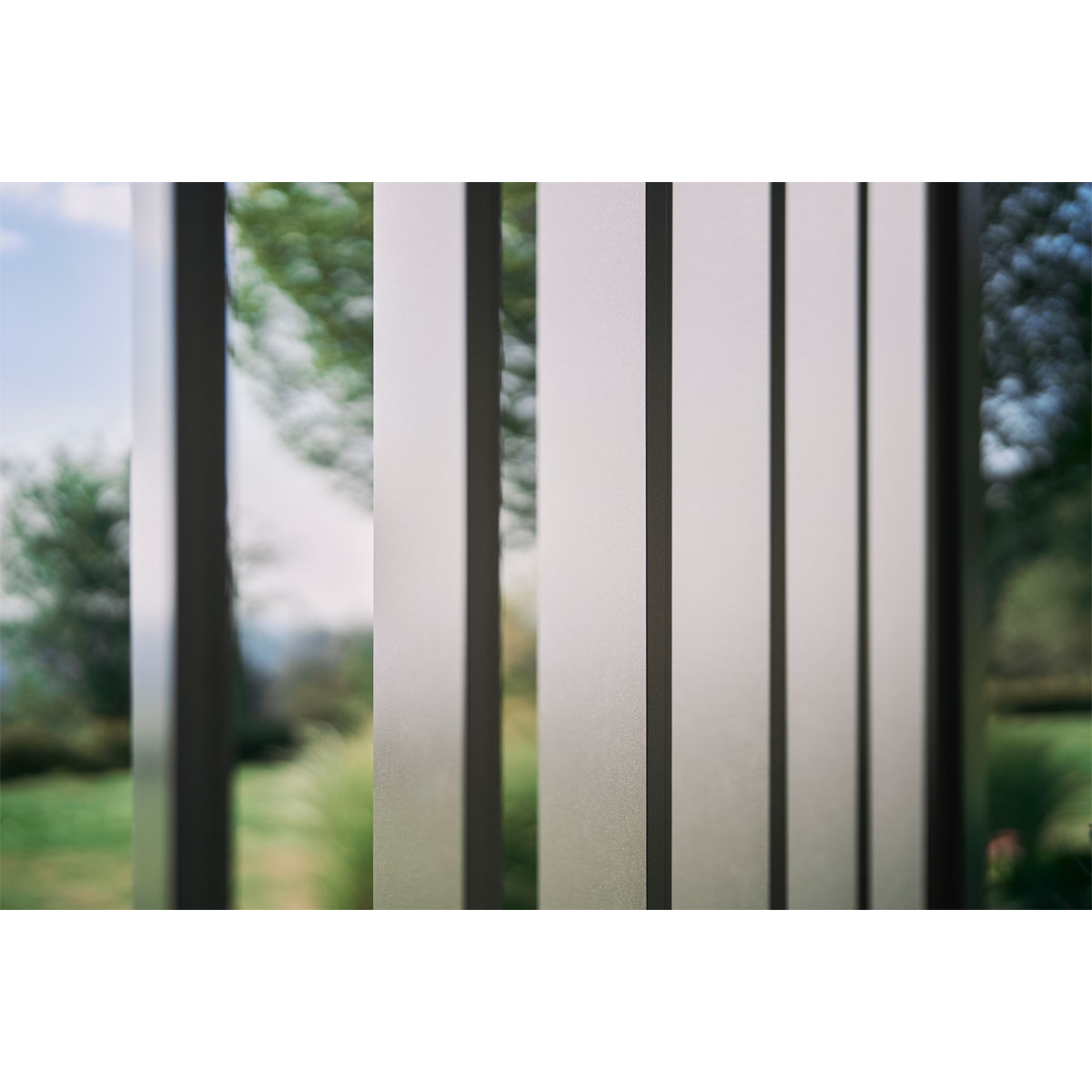 Biohort Lamellenseitenwand Gr. 4m dunkelgrau-metallic Bild 1