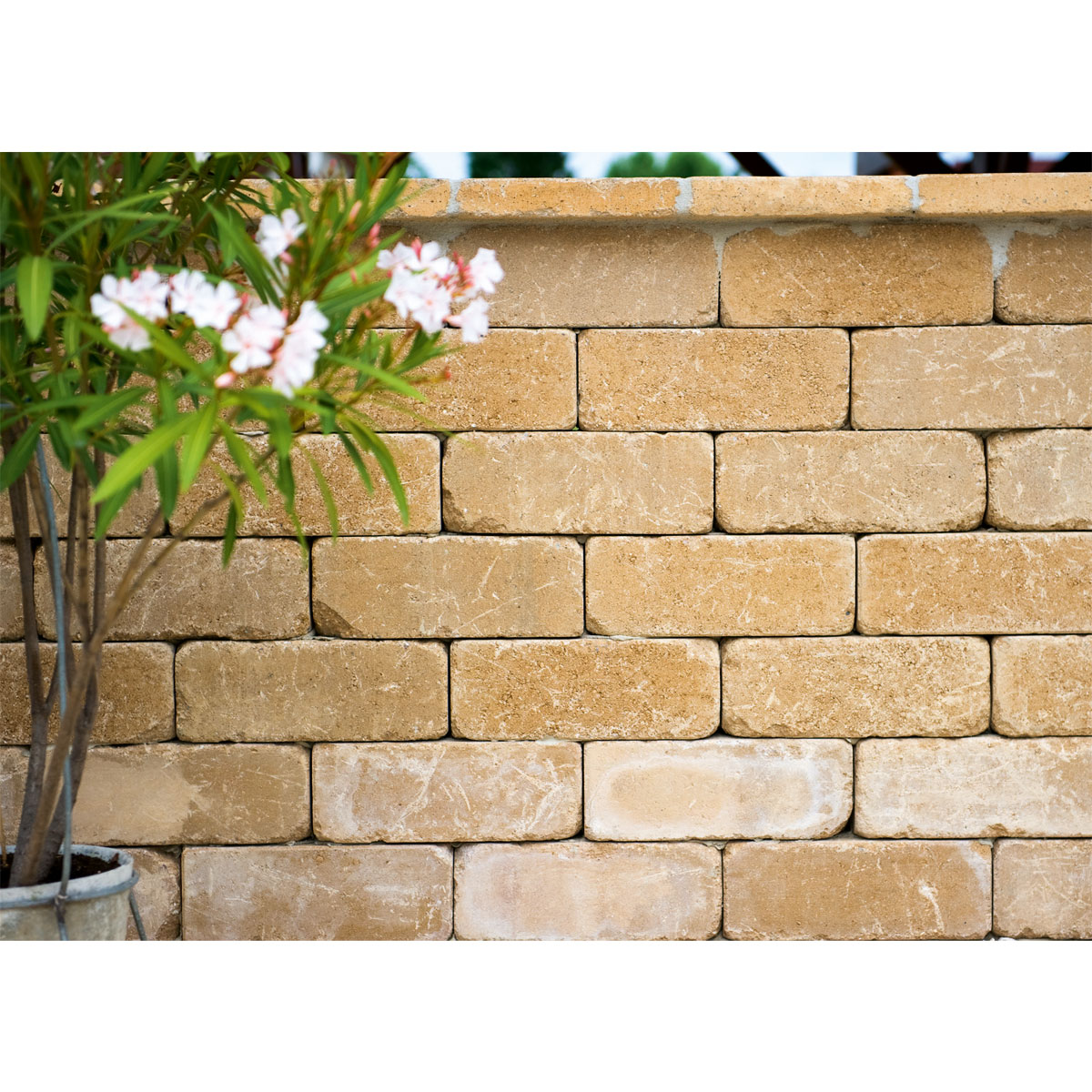 Blockstein Antik 36 x 18 x 12 cm sandstein Bild 2