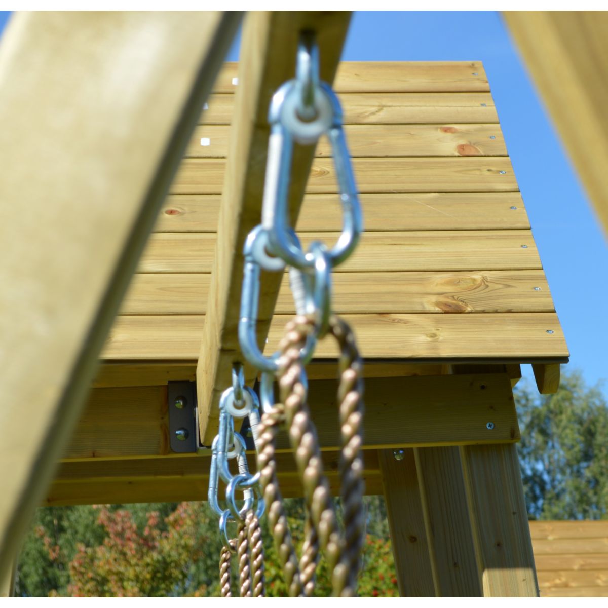 Wendi Toys Spielhaus Salamander inkl. Rutsche, Kletterwand und Schaukel 290x340x270 cm Bild 6