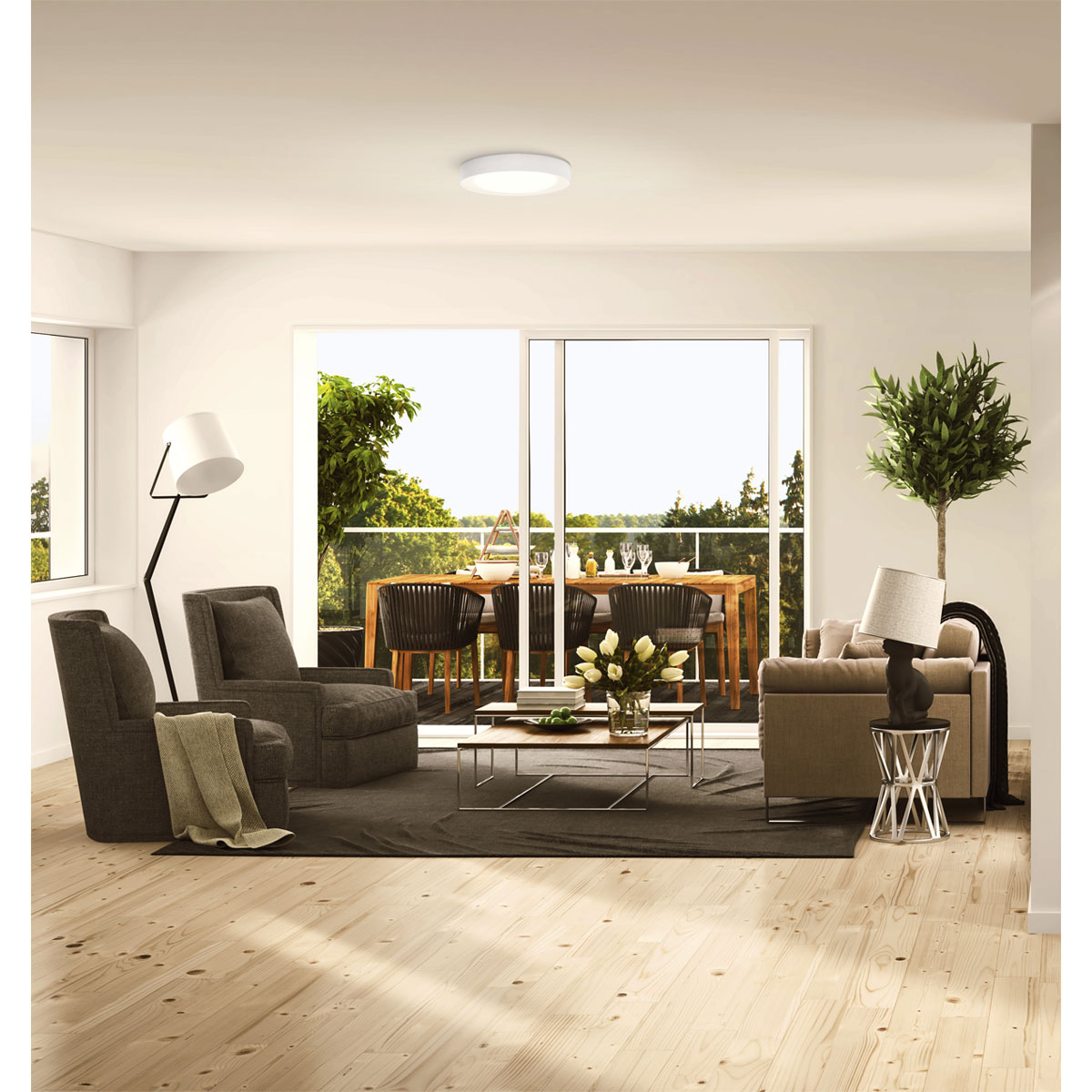 Ledvance SMART+ Deckenleuchte Orbis Eye Durchmesser 49 cm weiß Bild 6