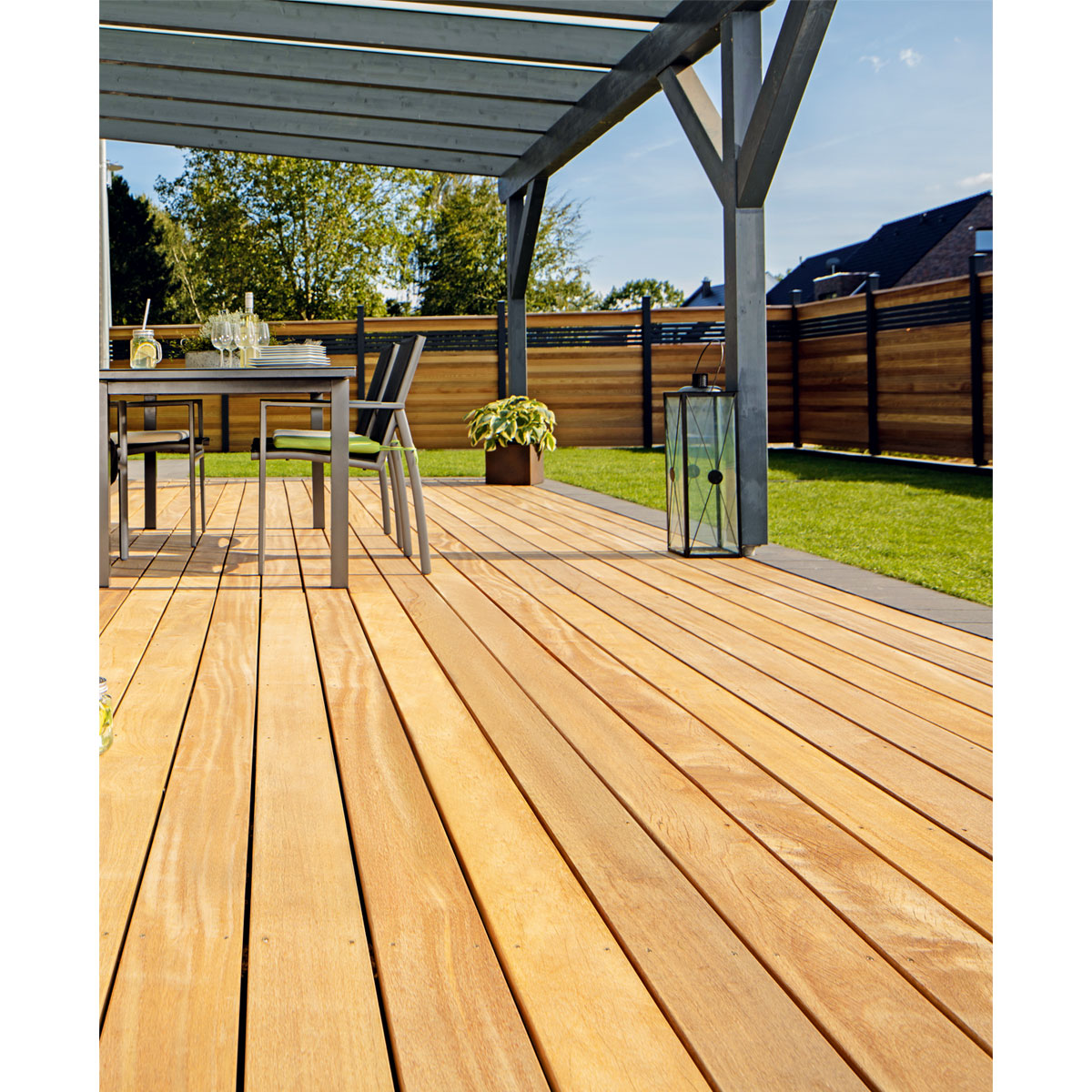 Terrassendiele Cumaru 213 x 14,5 x 2,1 cm Bild 3