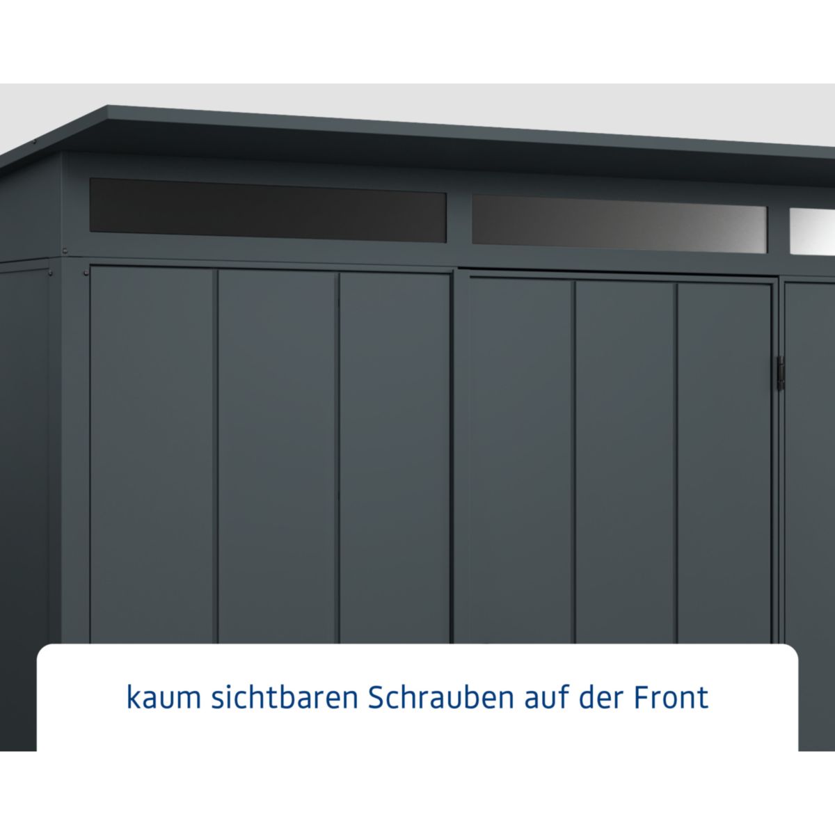 EcoStar  Gerätehaus Elegant-PTyp 3RAL7016 1 flg Bild 4
